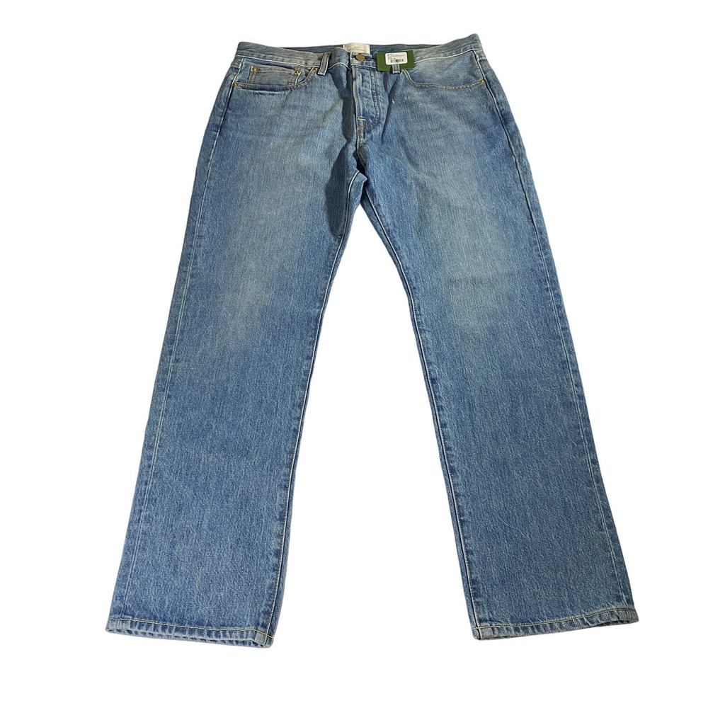 Sid Mashburn Men's Straight Jeans in Light Blue Denim